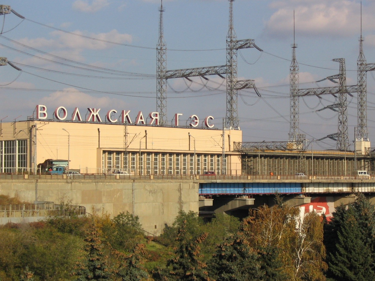 Каскад гидроэлектростанций на волге
